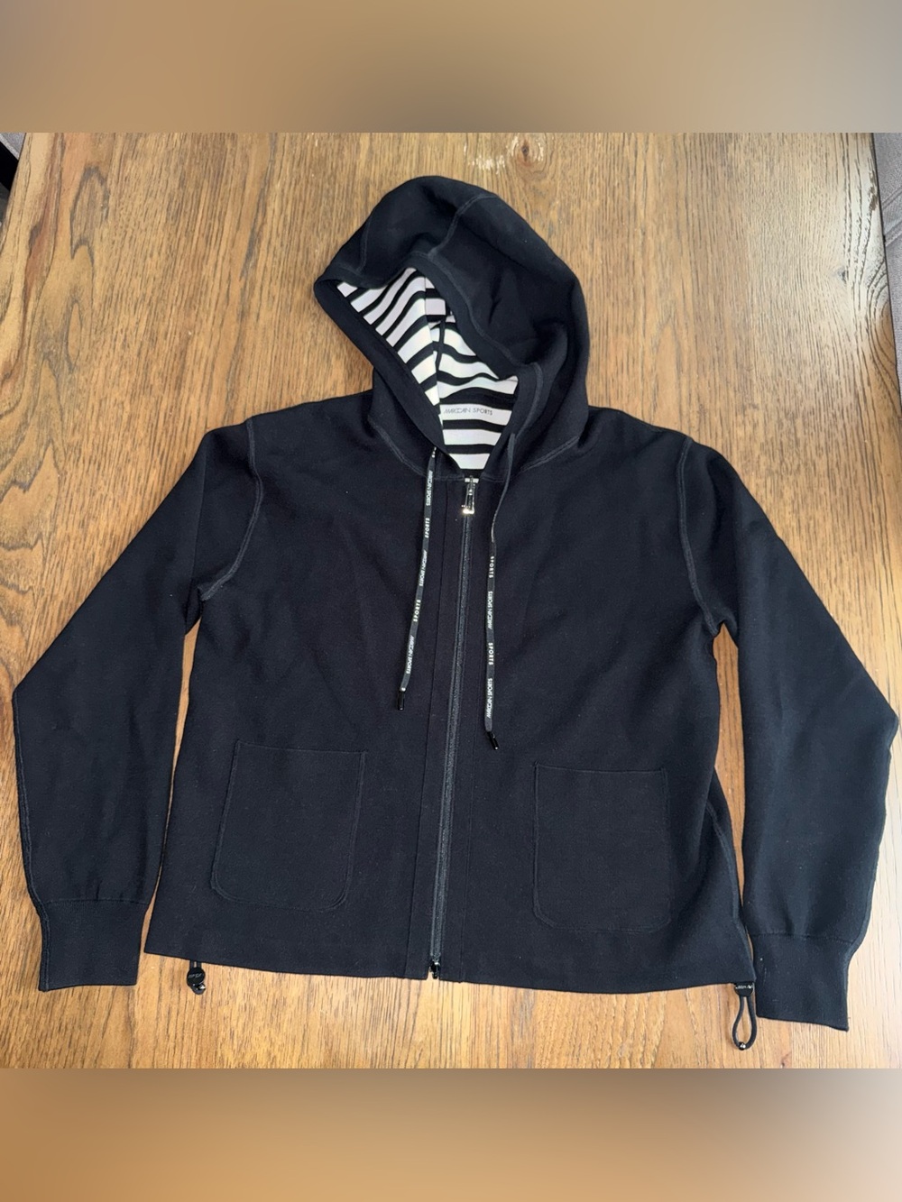 Marc Cain Hoodie with Striped Lining